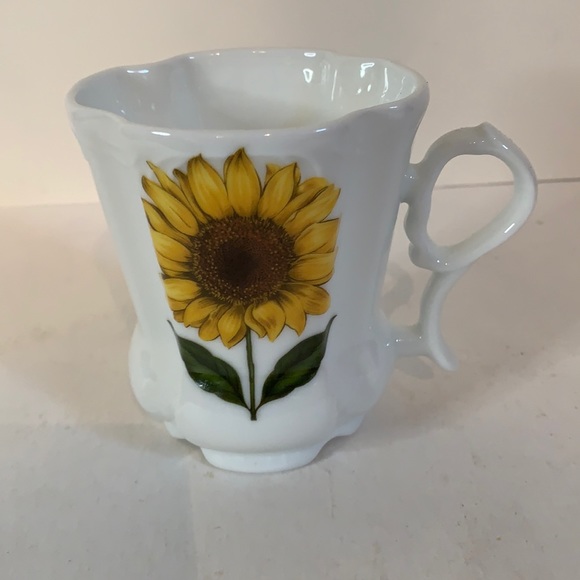 Other - Sunflower Bone China Coffee/Tea Cup